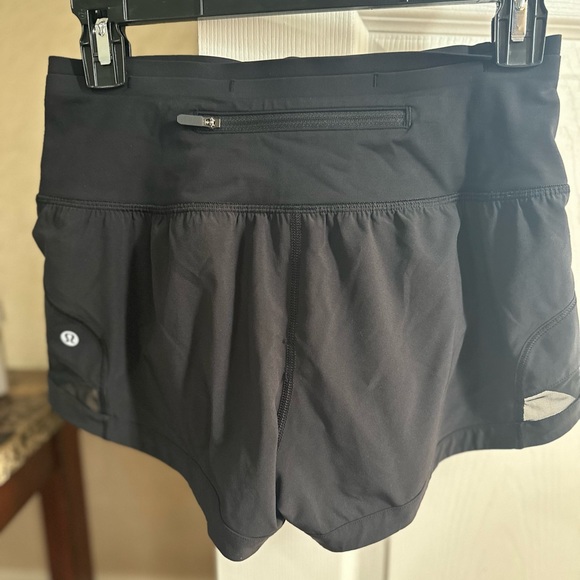 Lululemon shorts. Black. Size 4. Worn once. - Picture 3 of 4